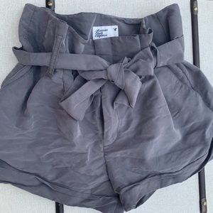 American eagle high waisted shorts with a bow
